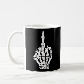 Skeleton Middle Finger Kaffeetasse