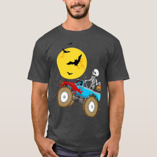 Skeleton Monster Truck Moon Candy Kleinkind Boy Ha T-Shirt