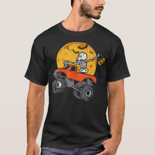 Skeleton Monster Truck Moon Candy Kleinkind Boys H T-Shirt