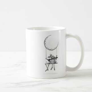 Skeleton Moon Band T-Shirts - Rock and Roll Konzer Kaffeetasse