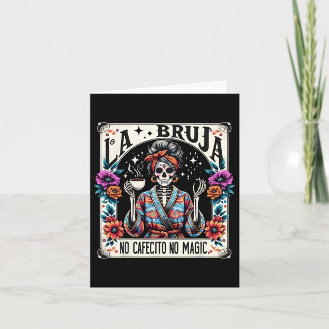 Skeleton Muttertag La Bruja Karte (Vorderseite)