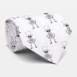 Skeleton necktie krawatte