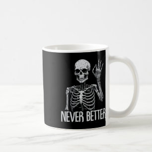 Skeleton Nie besser Halloween Skull Outfit Sarca Kaffeetasse