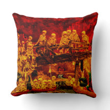 Skeleton Party in Helltown glückliches Halloween