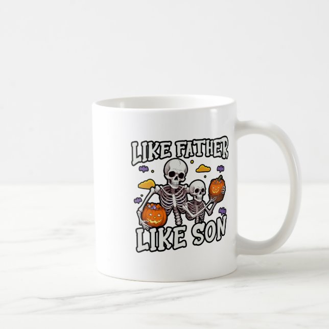 Skeleton Pater Son Matching Halloween-Kostüm Kaffeetasse (Rechts)