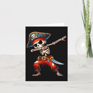 Skeleton Pirate Halloween Kids Pirate Karte