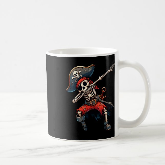 Skeleton Pirate Kids Kaffeetasse (Rechts)