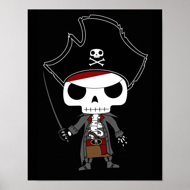 Skeleton Pirate Poster (Vorne)