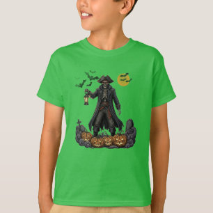 Skeleton Pirate" Spooky Halloween Kids-T - Shirt
