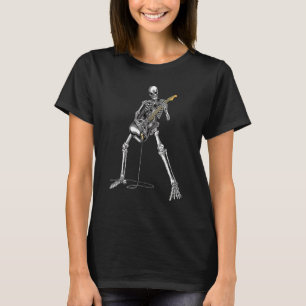 Skeleton Playing Gitarre Electric Acoustic Classic T-Shirt