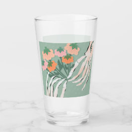 Skeleton Pumpkin Bouquet Halloween Glas