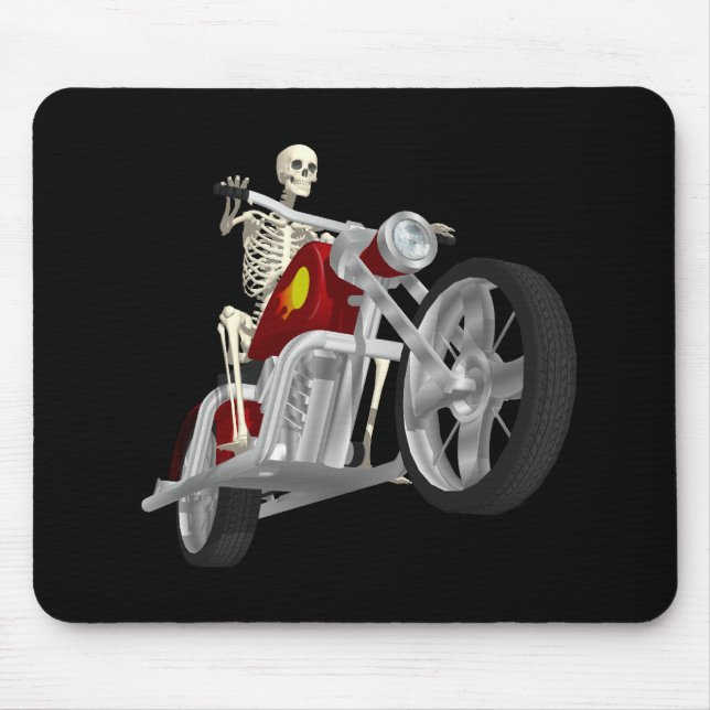 Skeleton Radfahrer-/Fahrrad-Reiter: Modell 3D: Mousepad (Vorne)