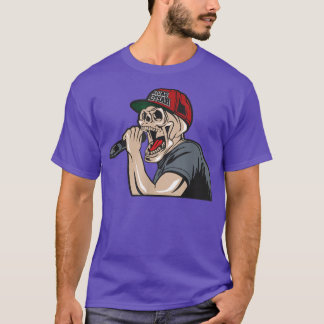 Skeleton Rapper Rapper T - Shirt
