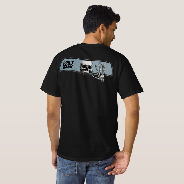 Skeleton Rearview Mirror Tee – Don’t Look Back (Schwarz voll)