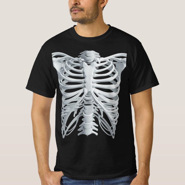Skeleton Rib Cage T-Shirt (Vorderseite)