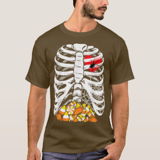Skeleton Rib Käfig Herz Candy Spider XRay Funny Ha T-Shirt