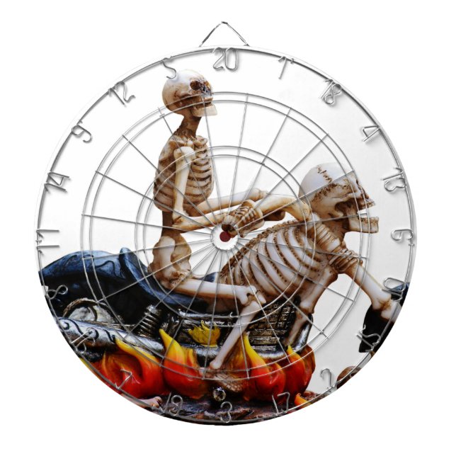 Skeleton Rider Dartscheibe (vorne)