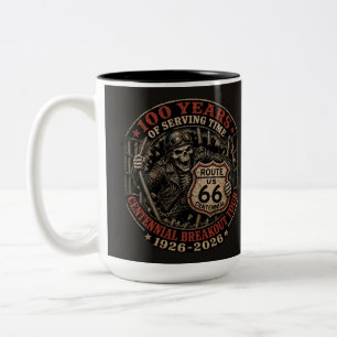Skeleton Rider Garage Kaffee Kultur Zweifarbige Tasse