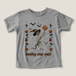 Skeleton Riding a Broomstick Halloween