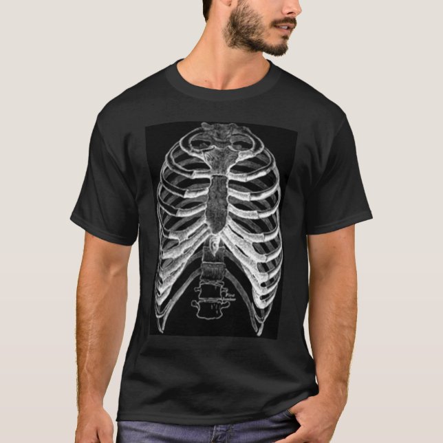 Skeleton Rippenkäfig Shirt (Vorderseite)