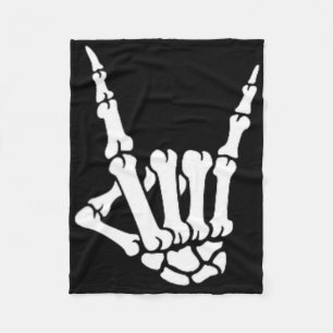 Skeleton Rock Hand Pocket Lazy Halloween Kostüm C Fleecedecke