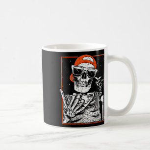 Skeleton Rocker Hand Halloween Kostüm Coole Musik Kaffeetasse