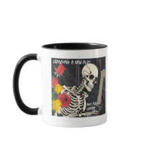 Skeleton & Rose Schriftsteller-Tasse
