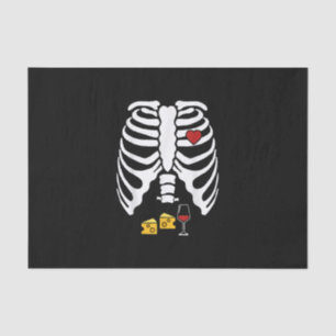 Skeleton Schwangerschaft Käse Röntgen Halloween Seidenpapier