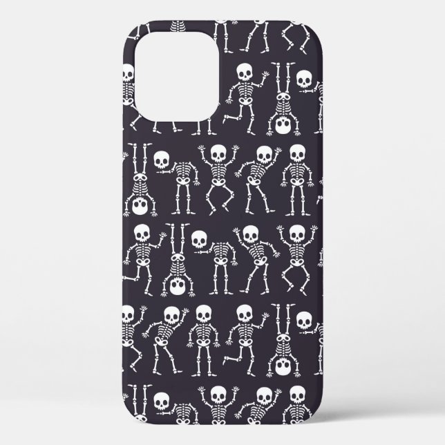 Skeleton-Silhouetten nahtlos für Halbwüchse Case-Mate iPhone Hülle (Rückseite)