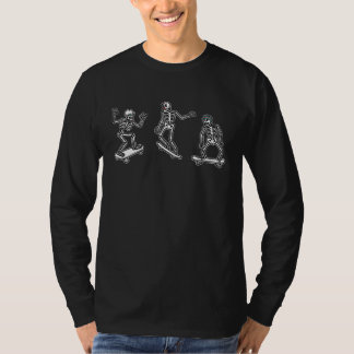 Skeleton Skateboard Skate Halloween Skeletons Skat T-Shirt