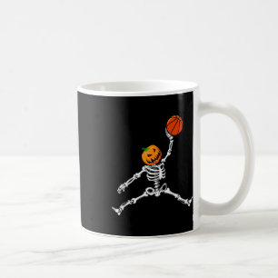 Skeleton Sketll Halloween Pumpkin Slam Dunk Kaffeetasse