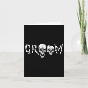 - Skeleton Skull Halloween Wedding Bachelor Karte