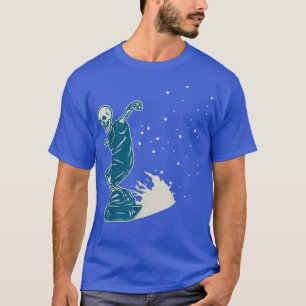 Skeleton Snow Boarding Snowboarden T-Shirt