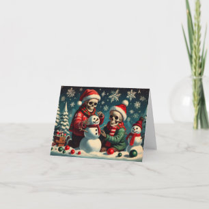 Skeleton Snow Fun Card Karte