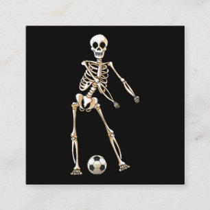 Skeleton Soccer Halloween Flossentanz Cosplay Quadratische Visitenkarte