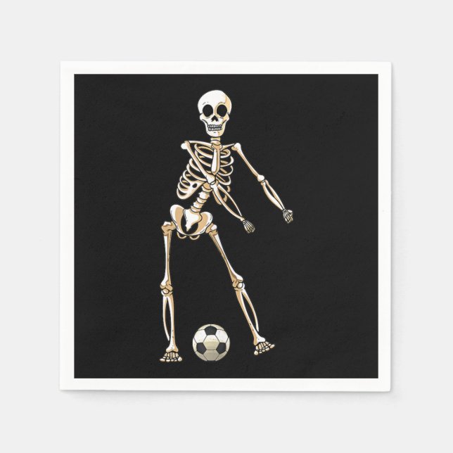 Skeleton Soccer Halloween Flossentanz Cosplay Serviette (Vorderseite)