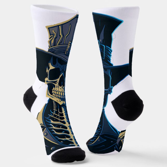 Skeleton socs socken (Gewinkelt)