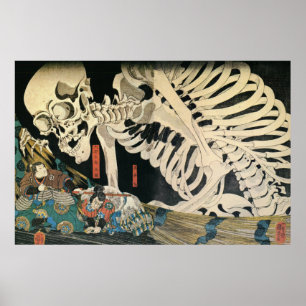 Skeleton Specter von Kuniyoshi Utagawa Poster