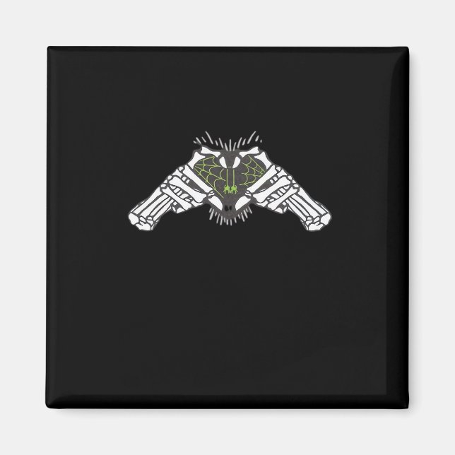 Skeleton Spider Heart Magnet (Vorne)