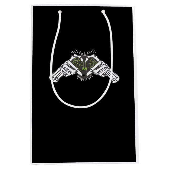 Skeleton Spider Heart Mittlere Geschenktüte (Vorderseite)