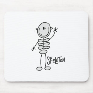 Skeleton Strichmännchen Mousepad Halloweens