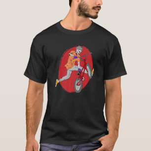 Skeleton Stunt Rider Biking Bicycle BMX Stunt Dirt T-Shirt