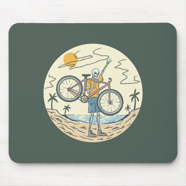 Skeleton Summer Bike Mousepad (Vorne)