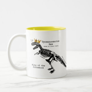 Skeleton Tassenkönig T Rex der Dinosaurier Zweifarbige Tasse