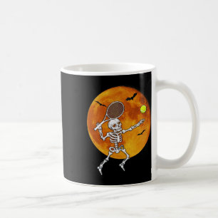 Skeleton Tennis Halloween Racket Ll Kaffeetasse
