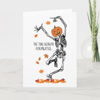 Skeleton Tis The Season For Pilates Meditation Hal Karte