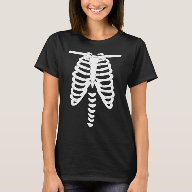 Skeleton Torso Halloween T-Shirt (Vorderseite)