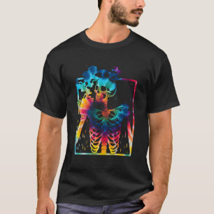 Skeleton trinken Kaffee Frauen Halloween Costu Män T-Shirt