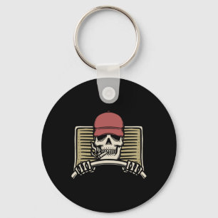Skeleton Trucker Lazy Halloween Kostüm Skull Truc Schlüsselanhänger
