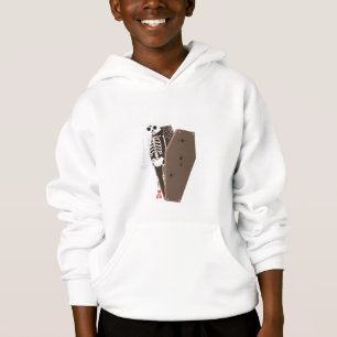 Skeleton und Coffin Halloween Design Hoodie